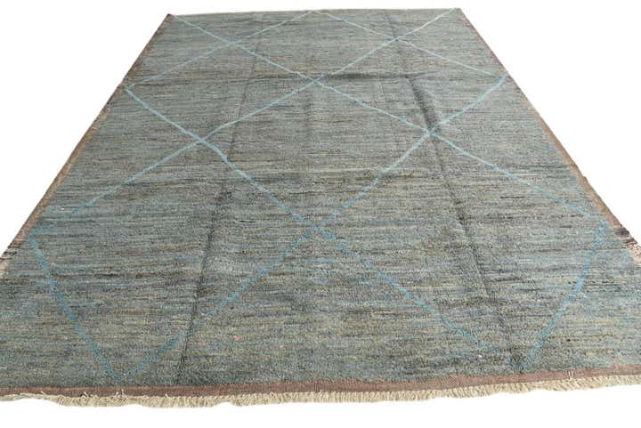 280cm x 375cm anudado a mano marroquí Alfombra Lana