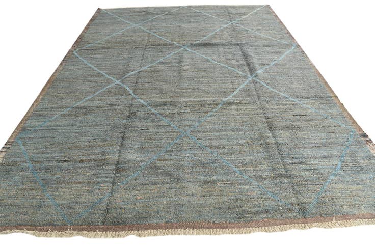Detail image of 280cm x 375cm anudado a mano marroquí Alfombra Lana