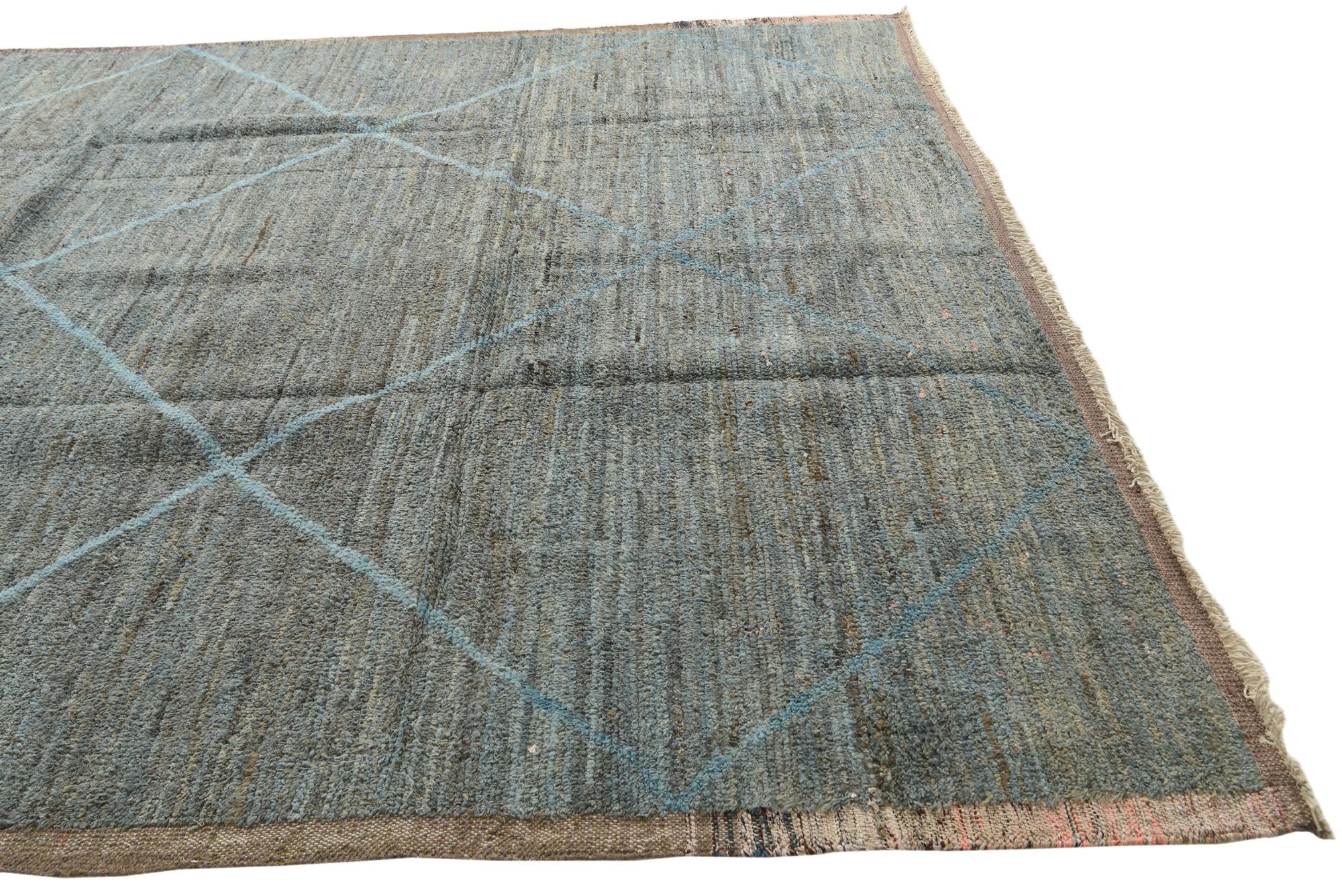 280cm x 375cm anudado a mano marroquí Alfombra Lana