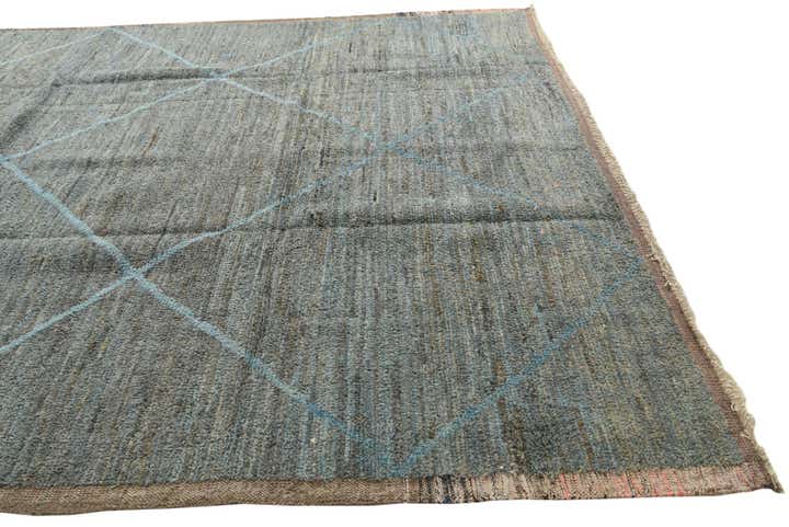 9' 3 x 12' 3 Hand Knotted Moroccan Wool Rug