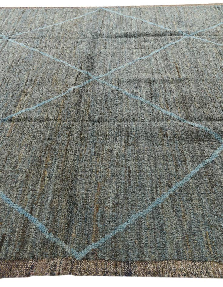 Detail image of 9' 3 x 12' 3  Hand Knotted Moroccan Wool Rug