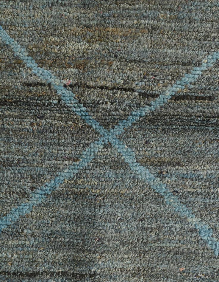 Detail image of 9' 3 x 12' 3  Hand Knotted Moroccan Wool Rug