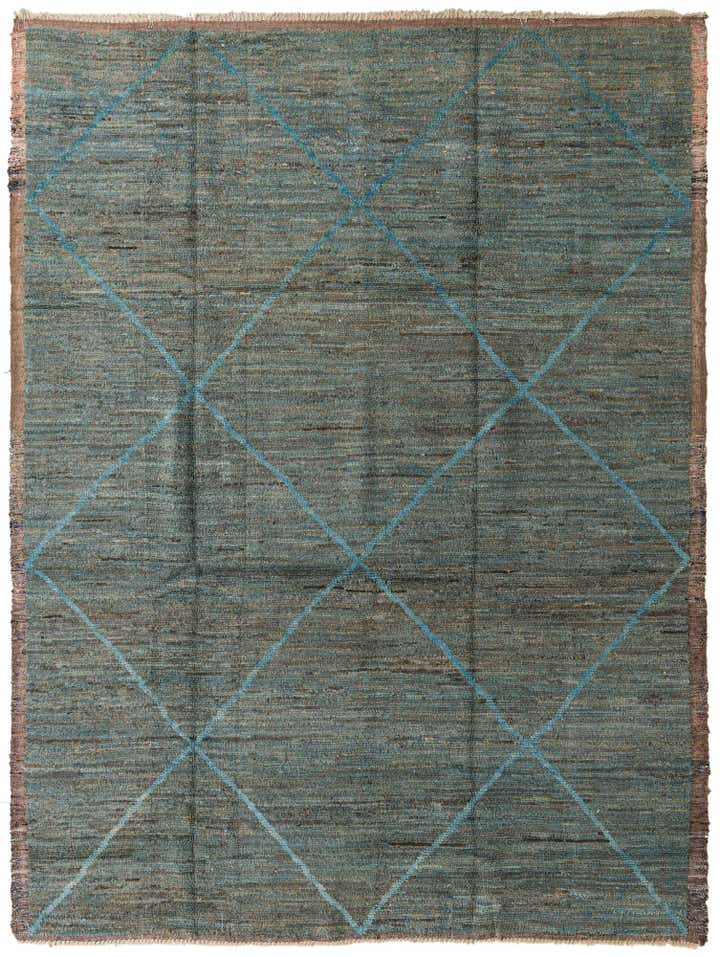 9' 3 x 12' 3 Hand Knotted Moroccan Wool Rug