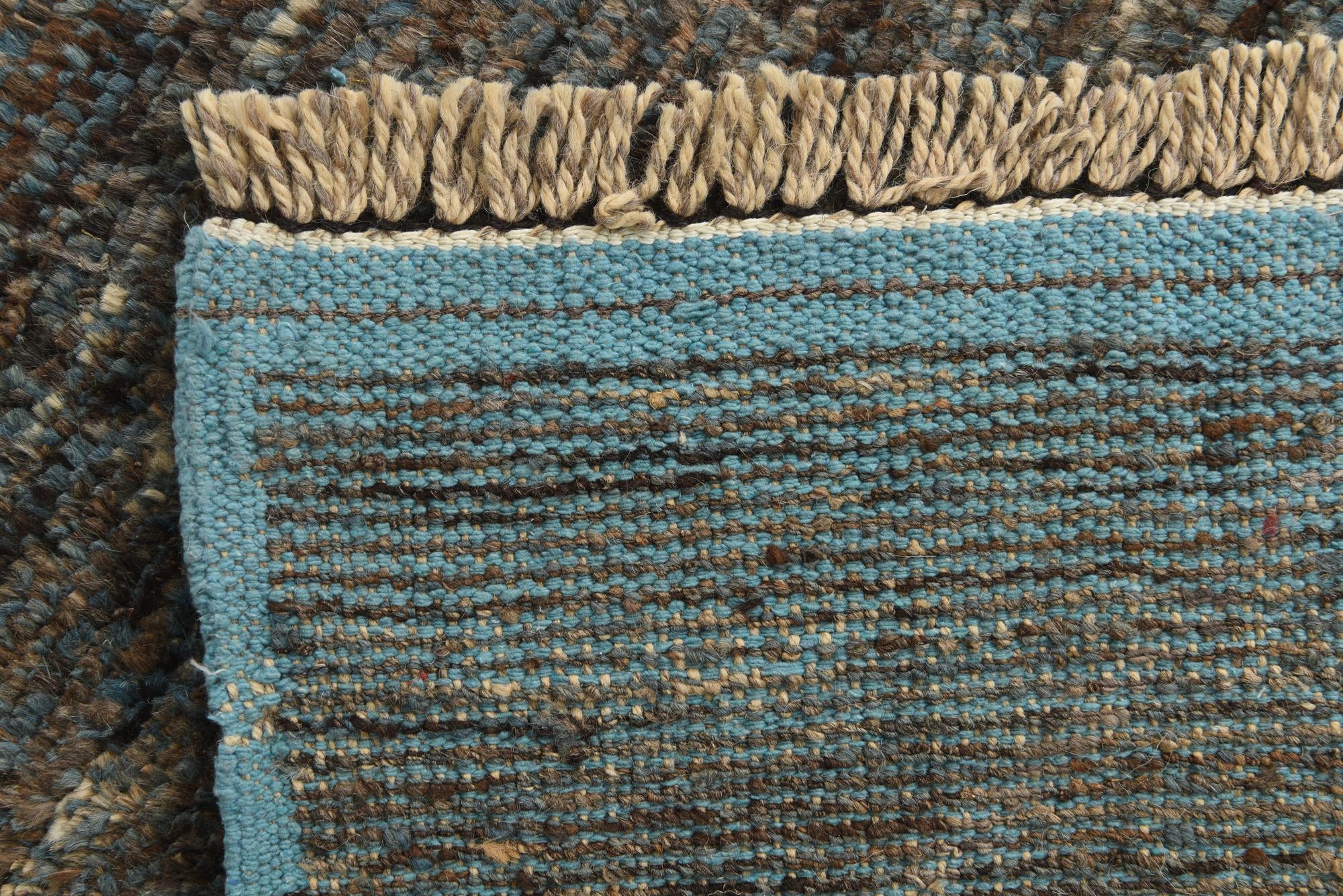 6' x 9' 5 Hand Knotted Moroccan Wool Rug