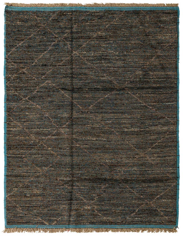 Detail image of 6' x 9' 5 Hand Knotted Moroccan Wool Rug