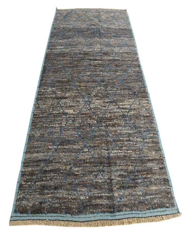 Detail image of 6' 3 x 9' 2  Hand Knotted Moroccan Wool Rug