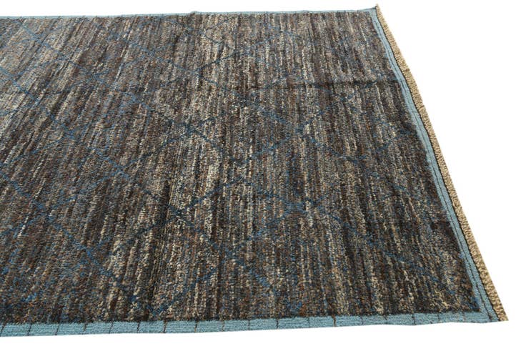 Detail image of 6' 3 x 9' 2 Hand Knotted Moroccan Wool Rug