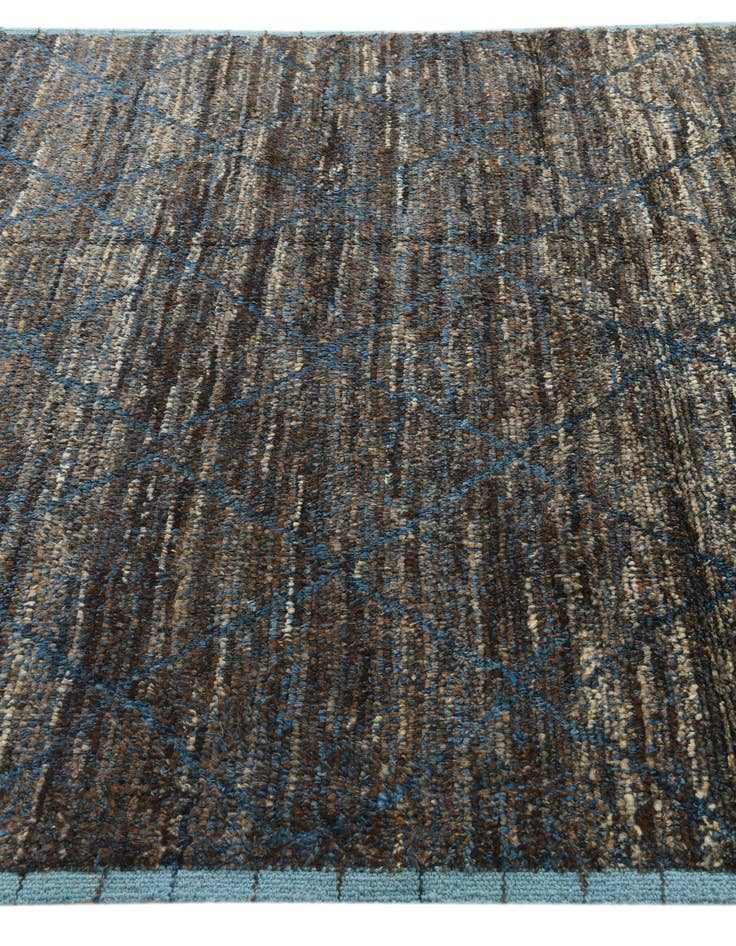 Detail image of 6' 3 x 9' 2  Hand Knotted Moroccan Wool Rug