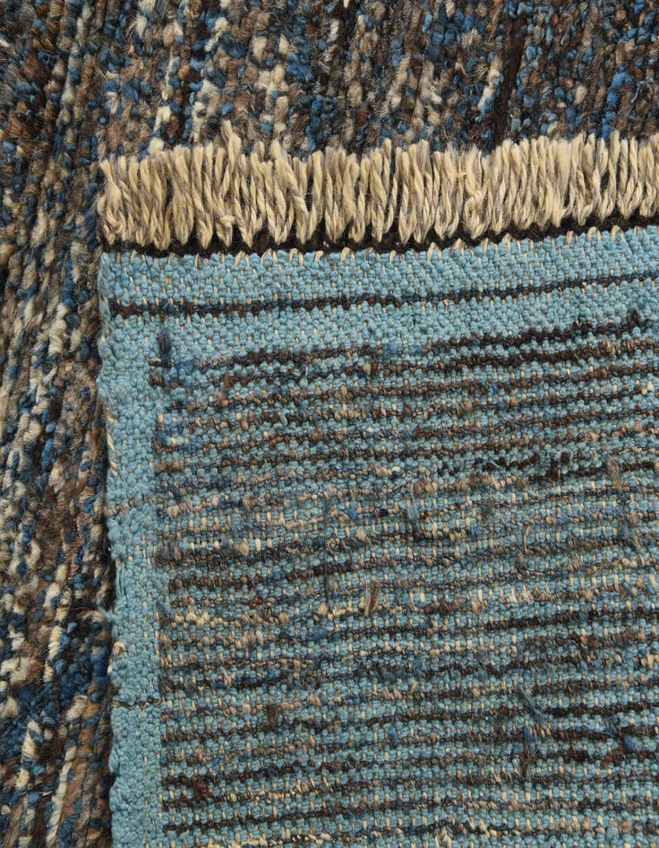 Detail image of 6' 3 x 9' 2  Hand Knotted Moroccan Wool Rug