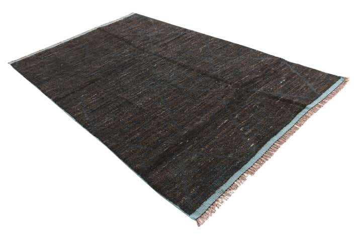 6' 1 x 9' 7 Hand Knotted Moroccan Wool Rug