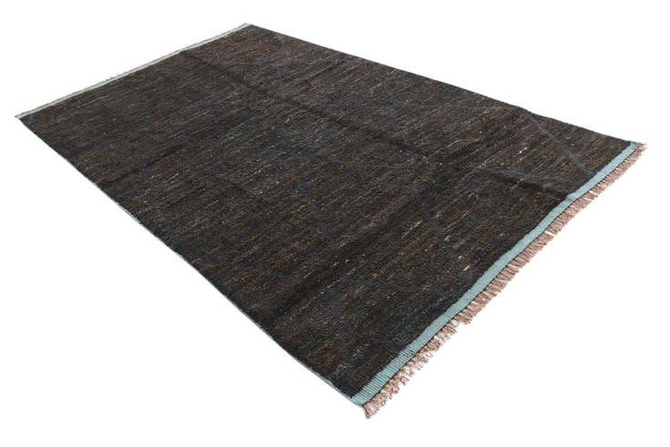 Detail image of 6' 1 x 9' 7 Hand Knotted Moroccan Wool Rug