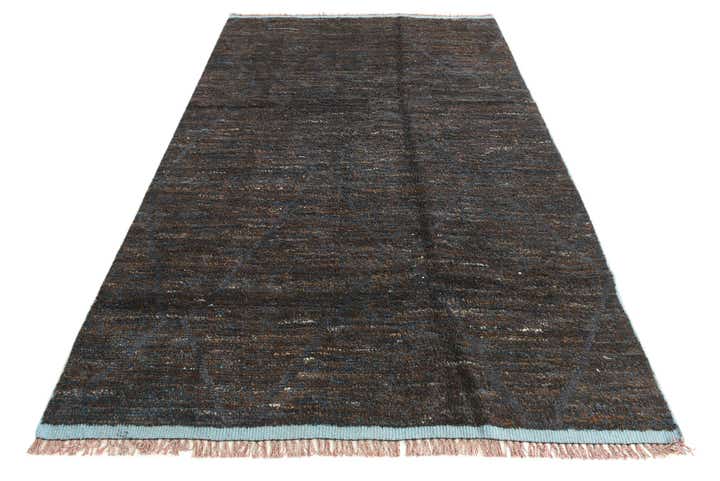 6' 1 x 9' 7 Hand Knotted Moroccan Wool Rug