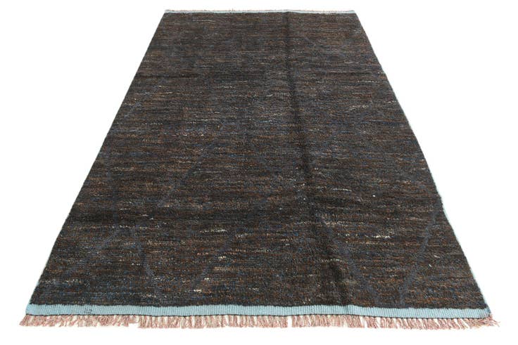 Detail image of 6' 1 x 9' 7 Hand Knotted Moroccan Wool Rug