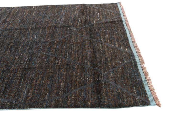 6' 1 x 9' 7 Hand Knotted Moroccan Wool Rug