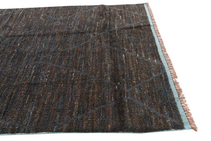 Detail image of 6' 1 x 9' 7 Hand Knotted Moroccan Wool Rug