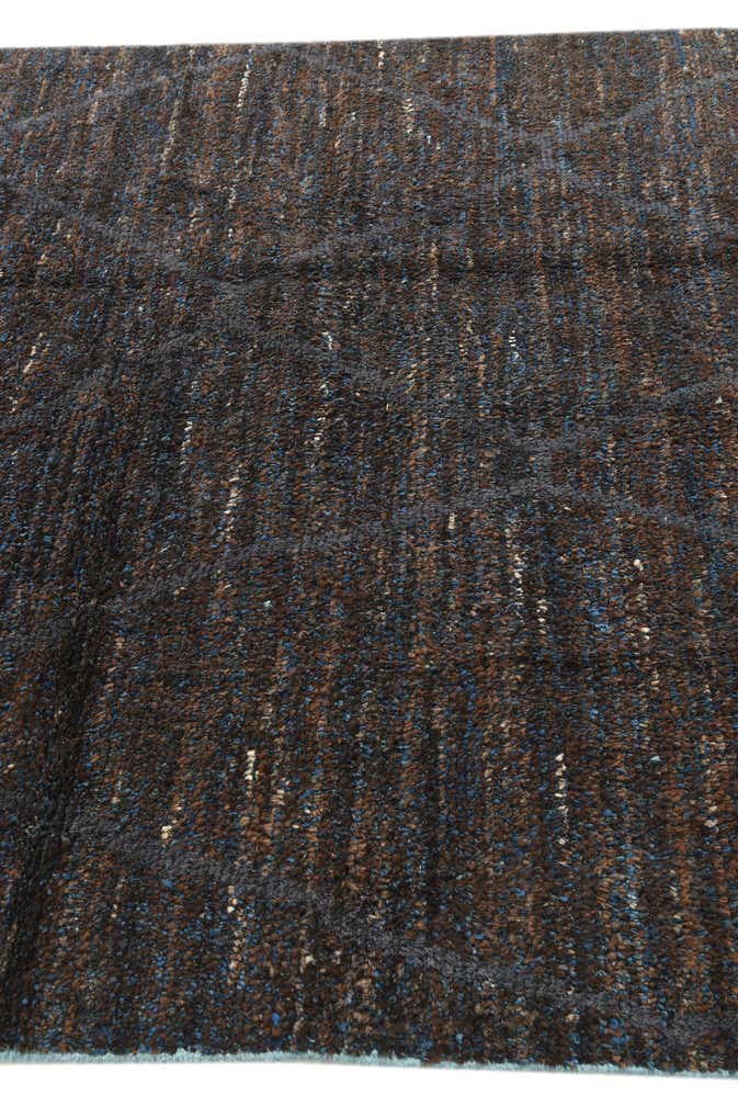 6' 1 x 9' 7 Hand Knotted Moroccan Wool Rug