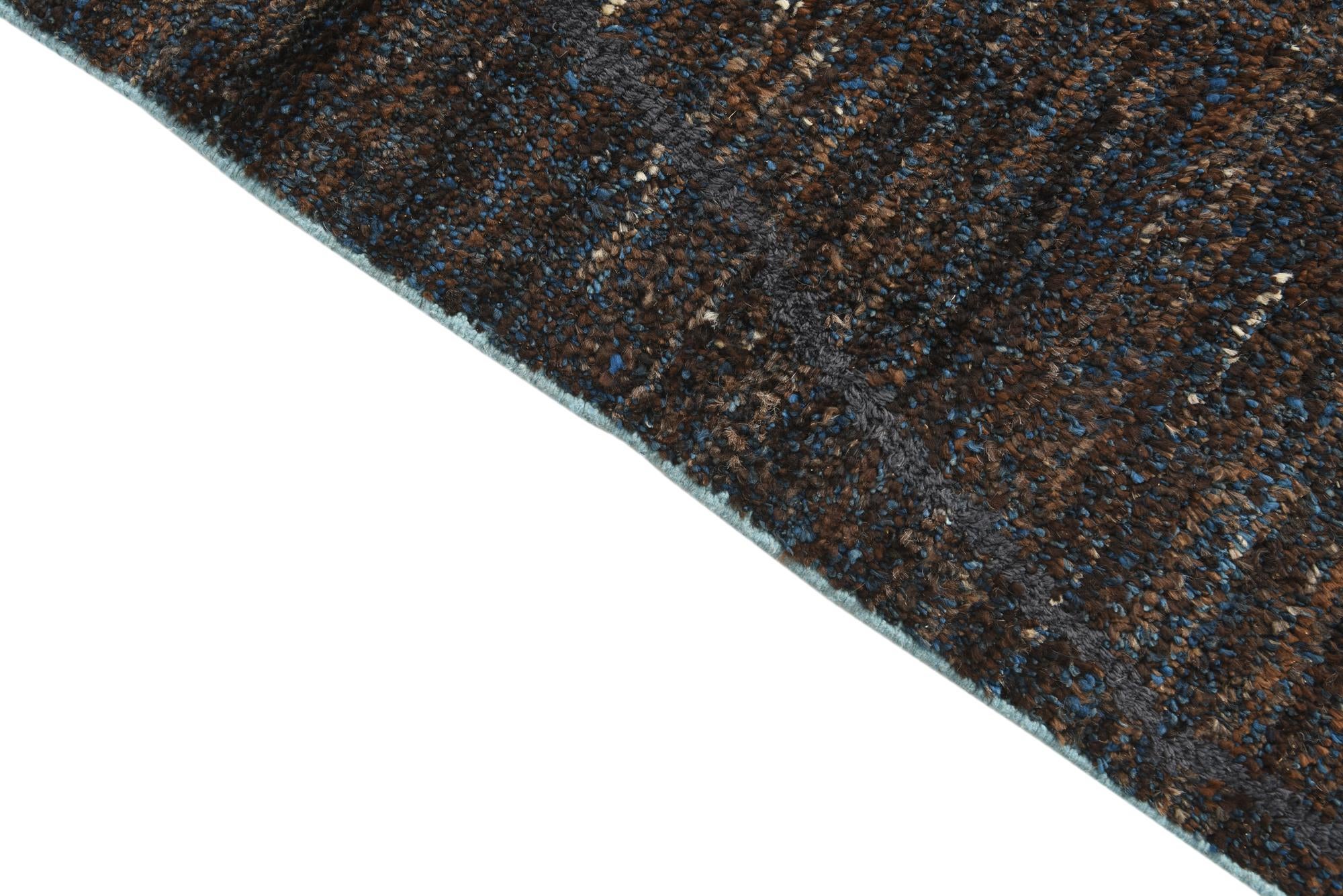 6' 1 x 9' 7 Hand Knotted Moroccan Wool Rug