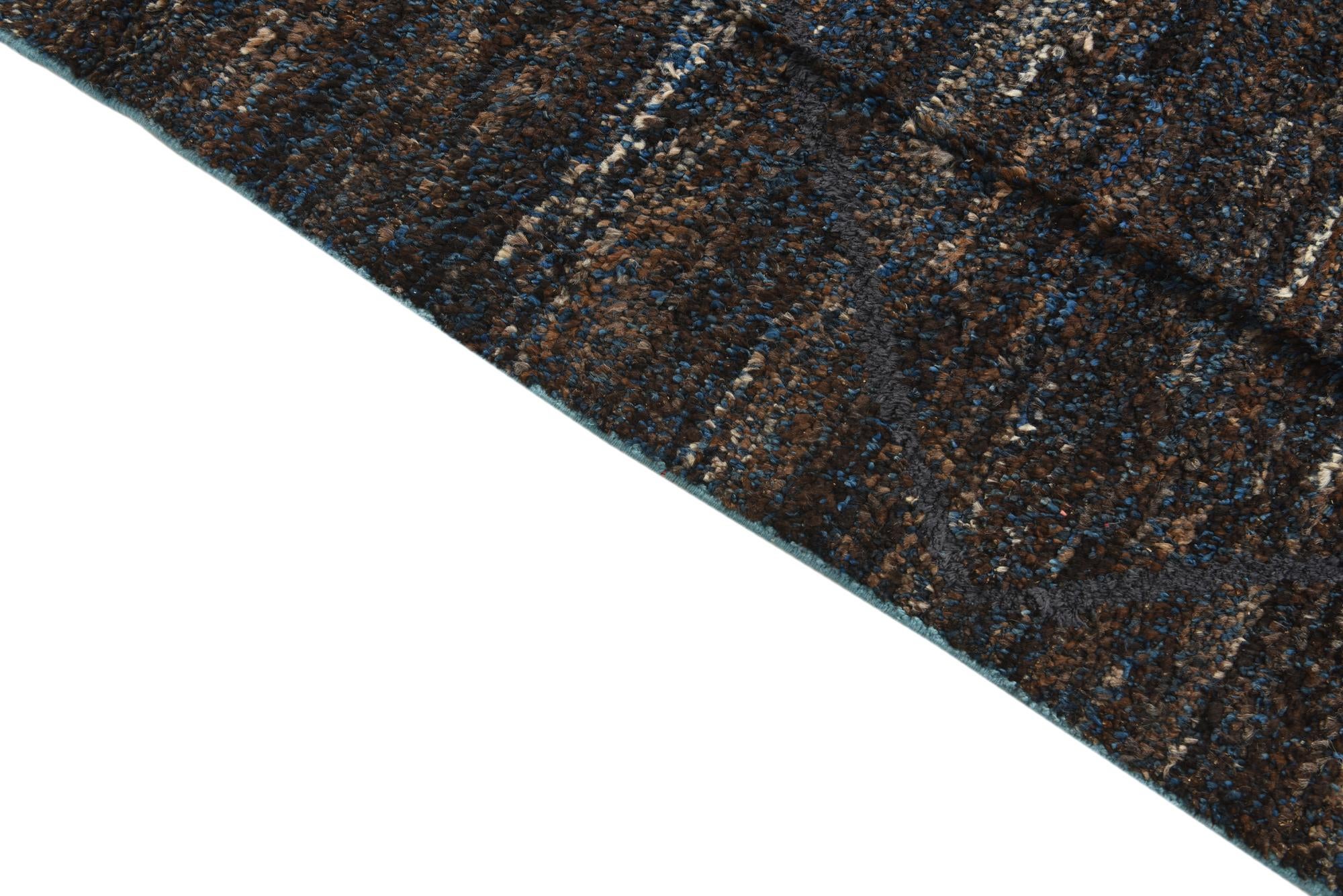 8' x 10' 8 Hand Knotted Moroccan Wool Rug