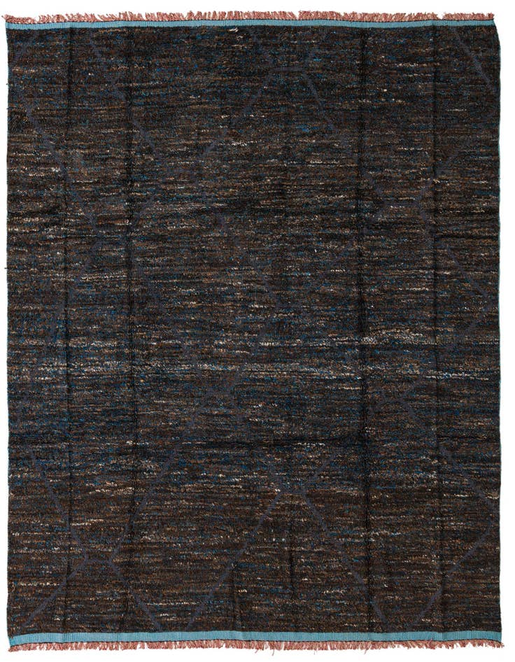 Detail image of 8' x 10' 8 Hand Knotted Moroccan Wool Rug