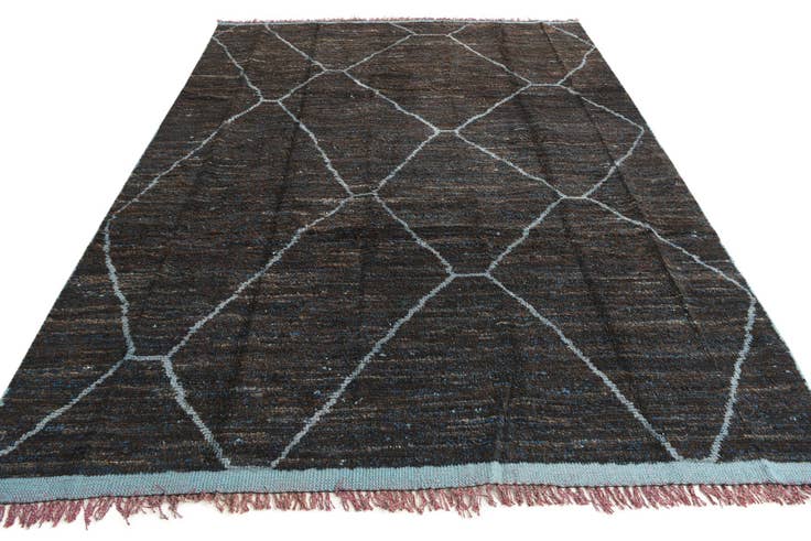 Detail image of 8' x 10' 9 Hand Knotted Moroccan Wool Rug
