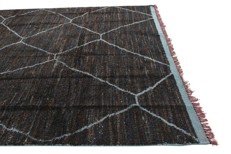 Detail image of 8' x 10' 9 Hand Knotted Moroccan Wool Rug