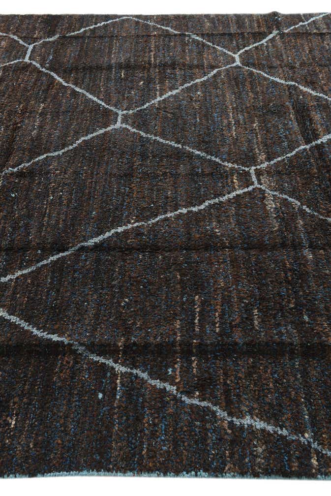 8' x 10' 9 Hand Knotted Moroccan Wool Rug