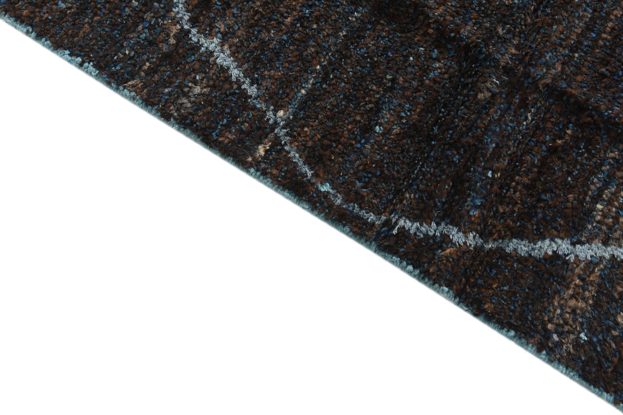 8' x 10' 9 Hand Knotted Moroccan Wool Rug