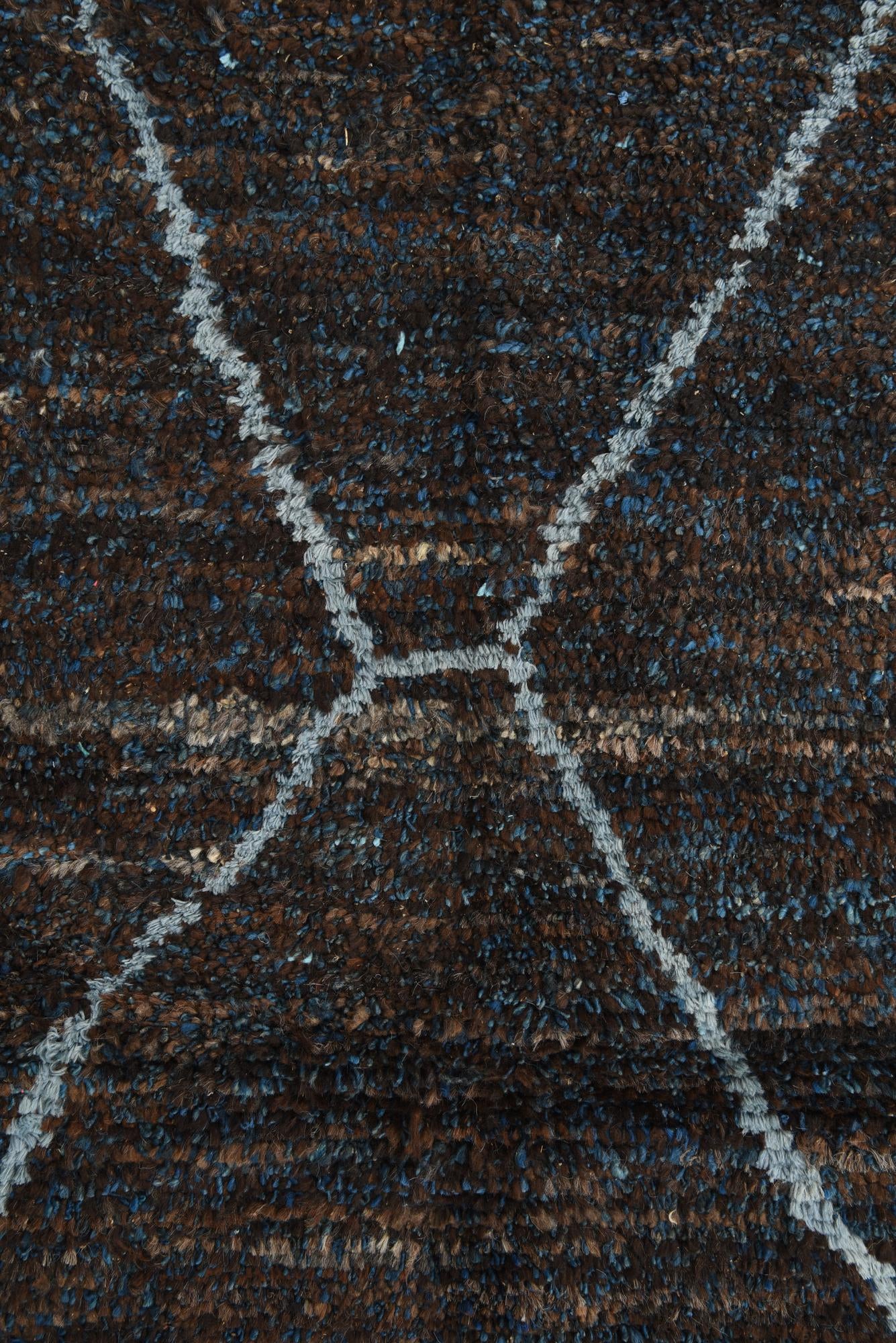 8' x 10' 9 Hand Knotted Moroccan Wool Rug