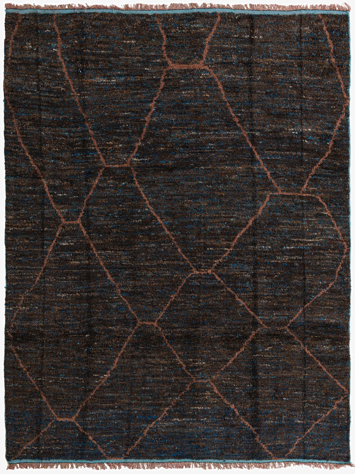 7' 10 x 10' 4  Hand Knotted Moroccan Wool Rug