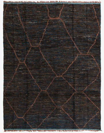 7' 10 x 10' 4 Hand Knotted Moroccan Wool Rug
