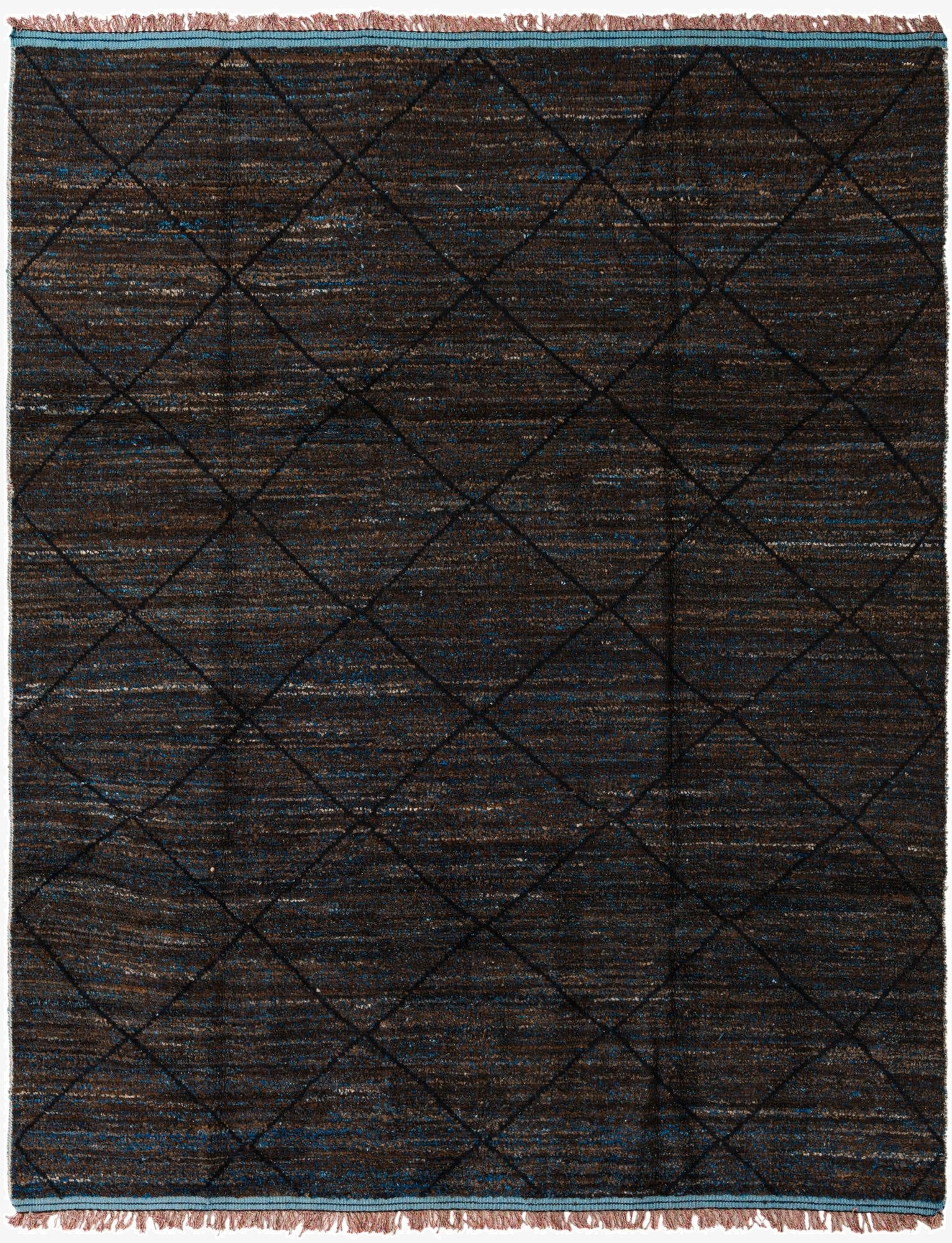 8' x 10' 4  Hand Knotted Moroccan Wool Rug