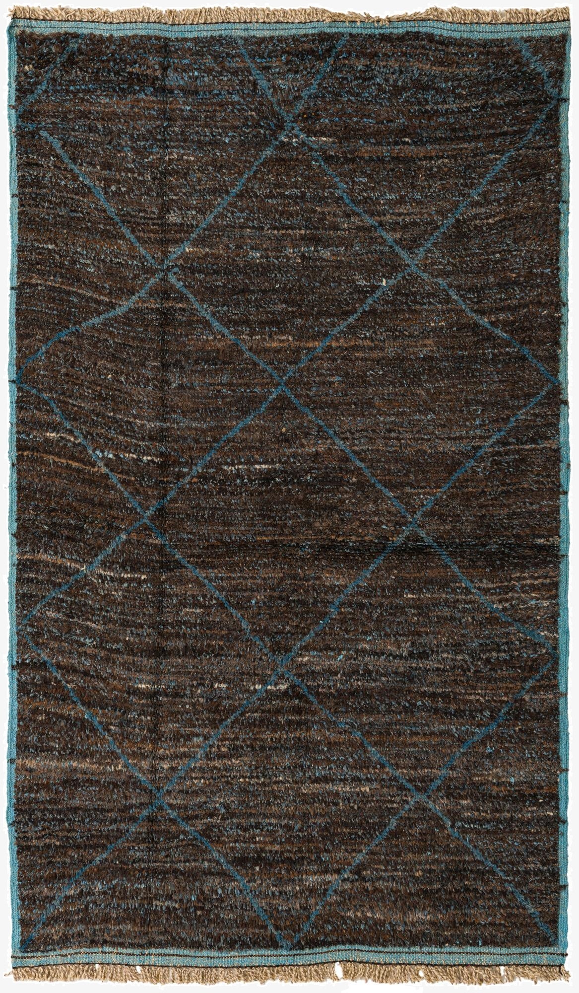 5' x 8' 5  Hand Knotted Moroccan Wool Rug