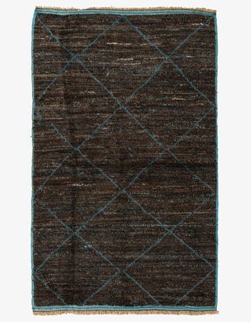 5' 1 x 8' 1 Hand Knotted Moroccan Wool Rug