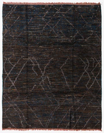 8' x 10' 1 Hand Knotted Moroccan Wool Rug