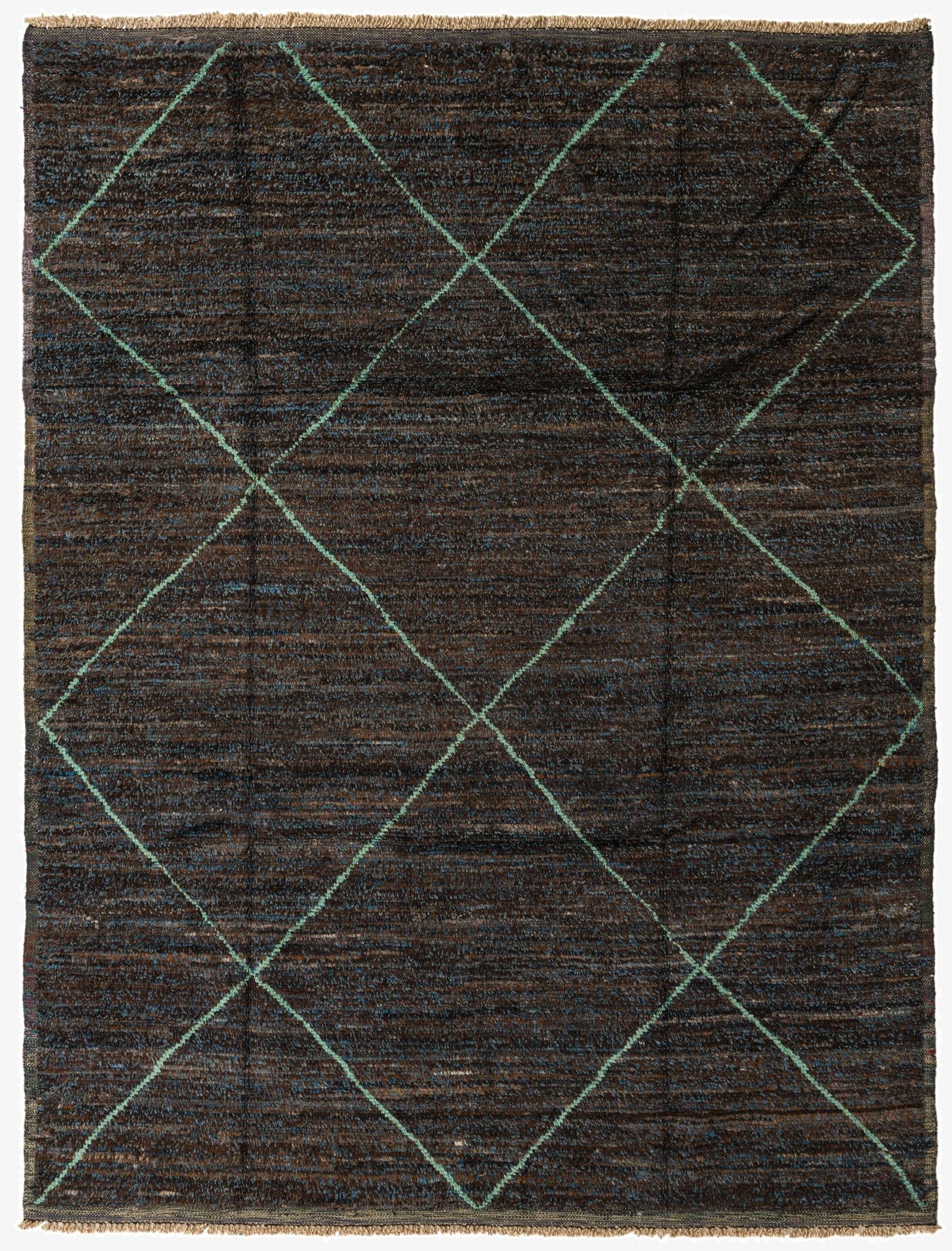 8' x 10' 10  Hand Knotted Moroccan Wool Rug