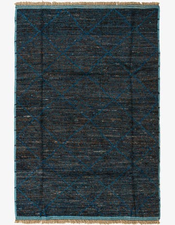 6' 3 x 9' 4 Hand Knotted Moroccan Wool Rug