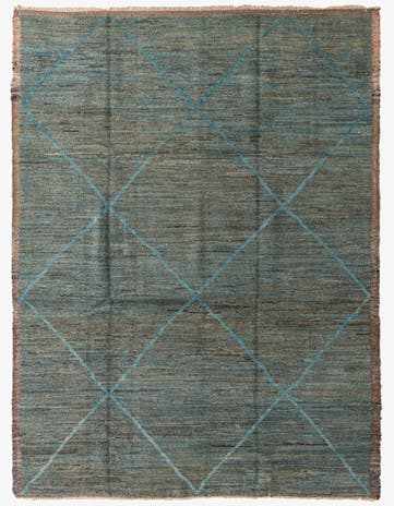 9' 3 x 12' 3 Hand Knotted Moroccan Wool Rug