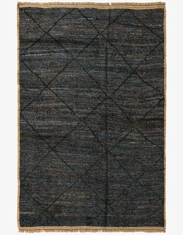 6' 2 x 9' 2 Hand Knotted Moroccan Wool Rug