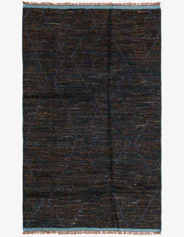 6' 1 x 9' 7 Hand Knotted Moroccan Wool Rug