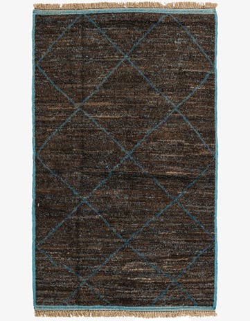 5' x 8' 5 Hand Knotted Moroccan Wool Rug