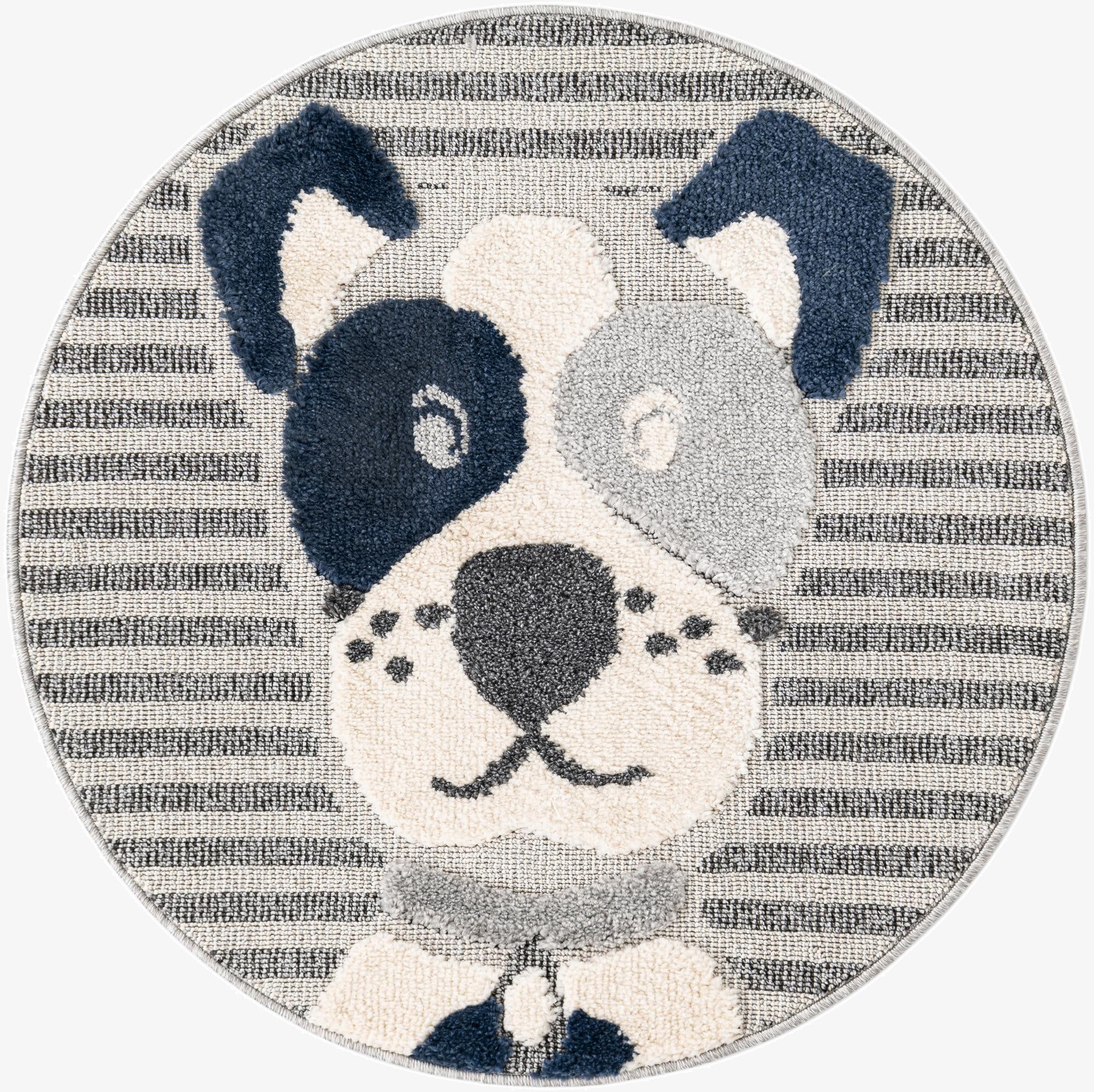 3' x 3' Whimsy Kids Round Rug