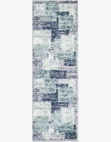 Blue and Gray Tucson Runner Rug