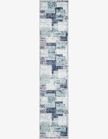 Blue and Gray Tucson Runner Rug