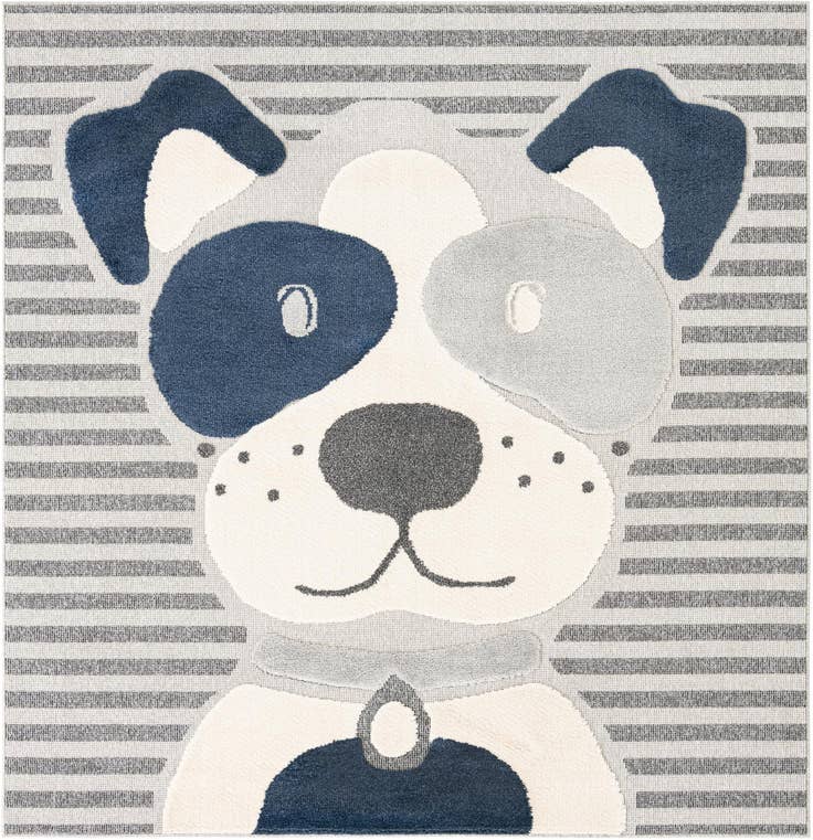 Detail image of 7' 10 x 7' 10 Whimsy Kids Square Rug