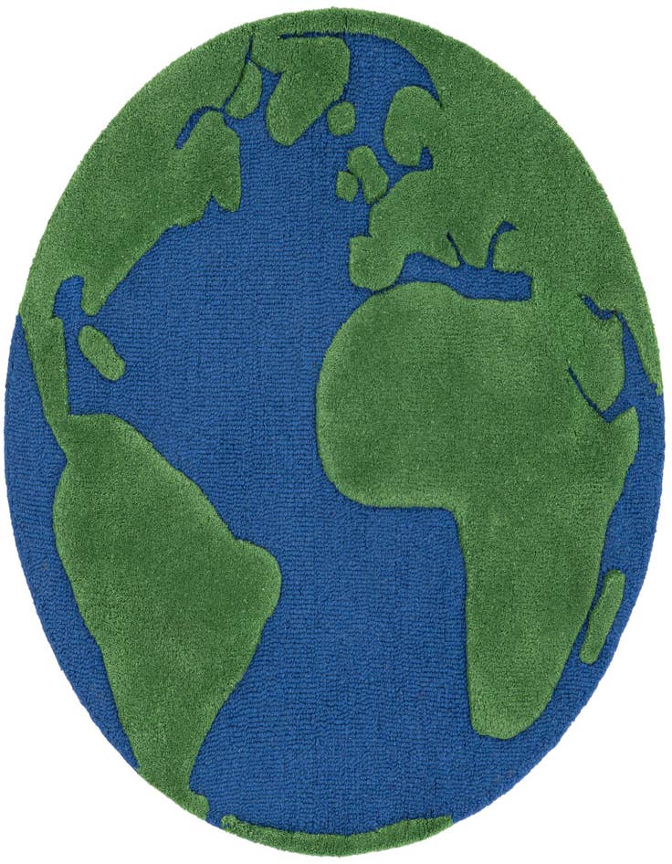 Detail image of 3' 1 x 3' 1 Playtime Kids Wool Freeform Rug