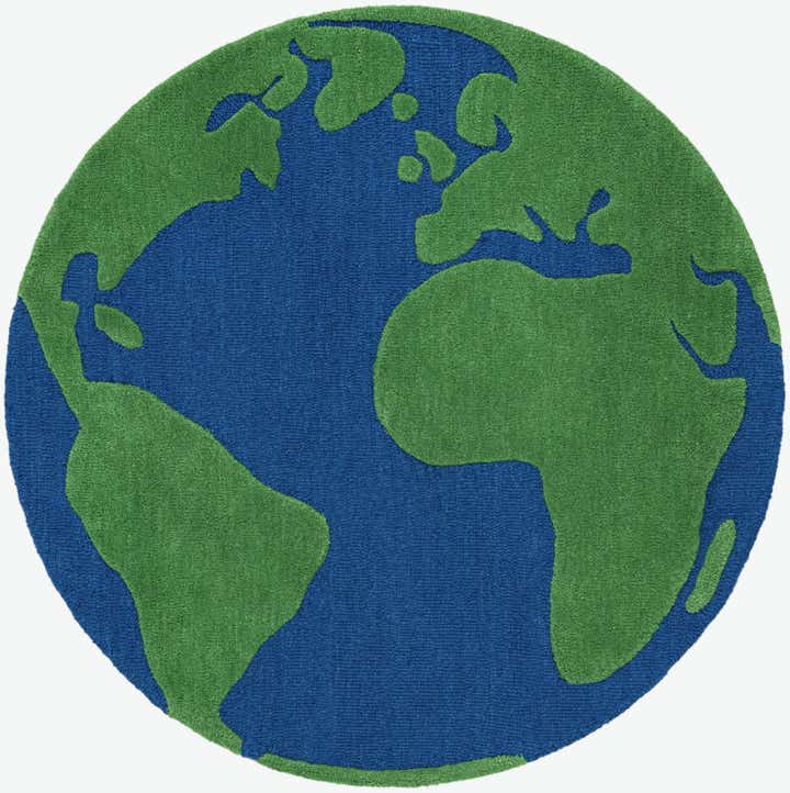 4' 1 x 4' 1 Playtime Kids Wool Freeform Rug
