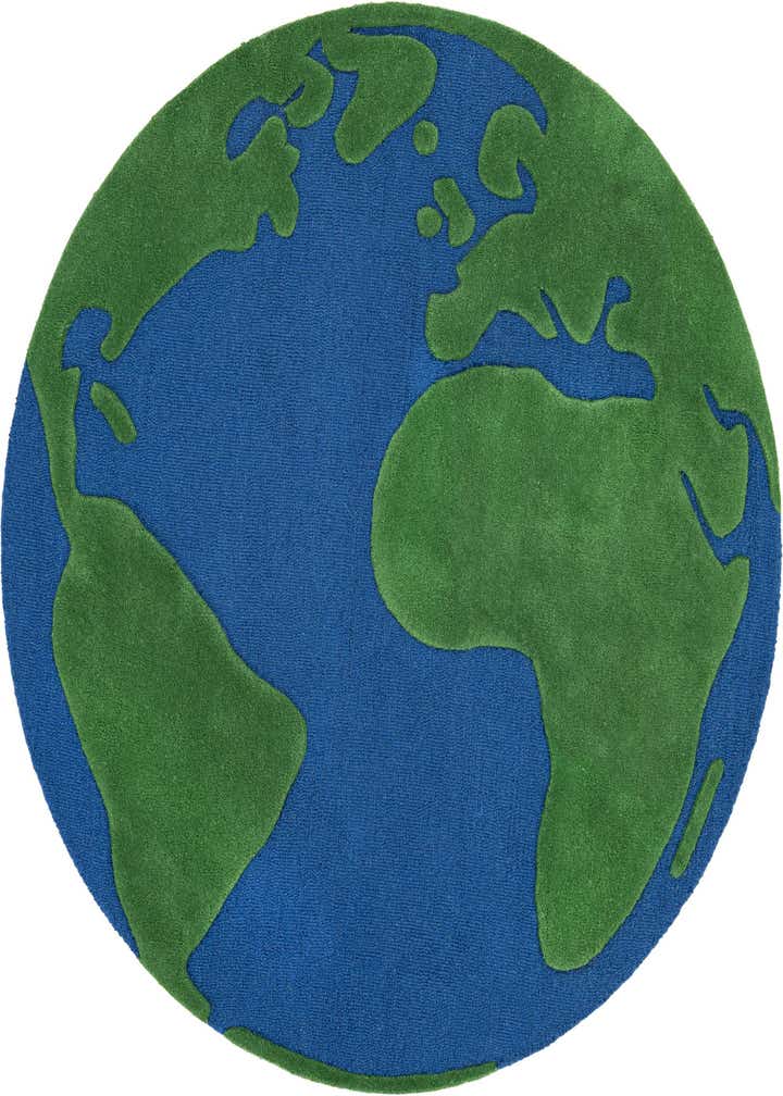 5' 1 x 5' 1 Playtime Kids Wool Freeform Rug