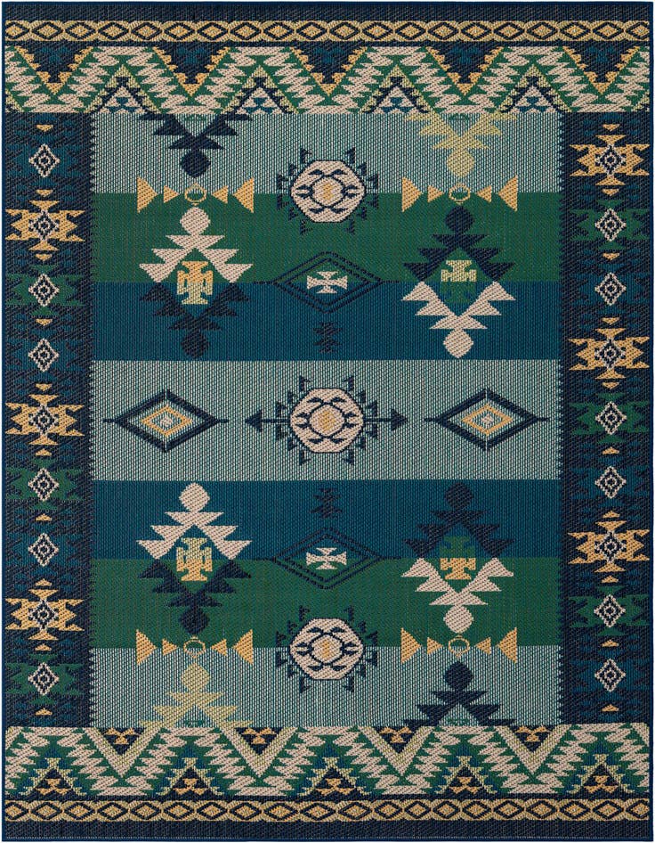 Detail image of 6' x 9' Easy-Clean Baja Indoor / Outdoor Rug