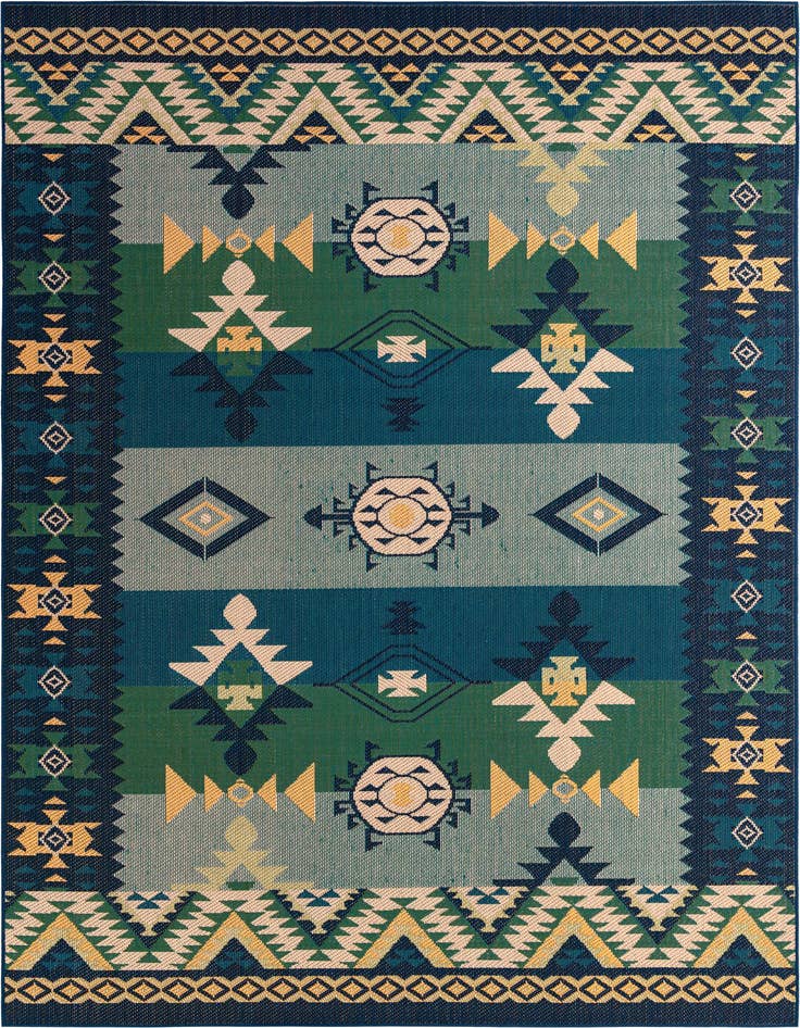 Detail image of 9' x 12' Easy-Clean Baja Indoor / Outdoor Rug
