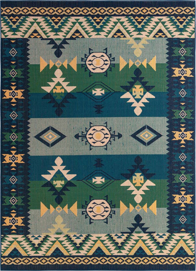 Detail image of 9' x 12' Easy-Clean Baja Indoor / Outdoor Rug